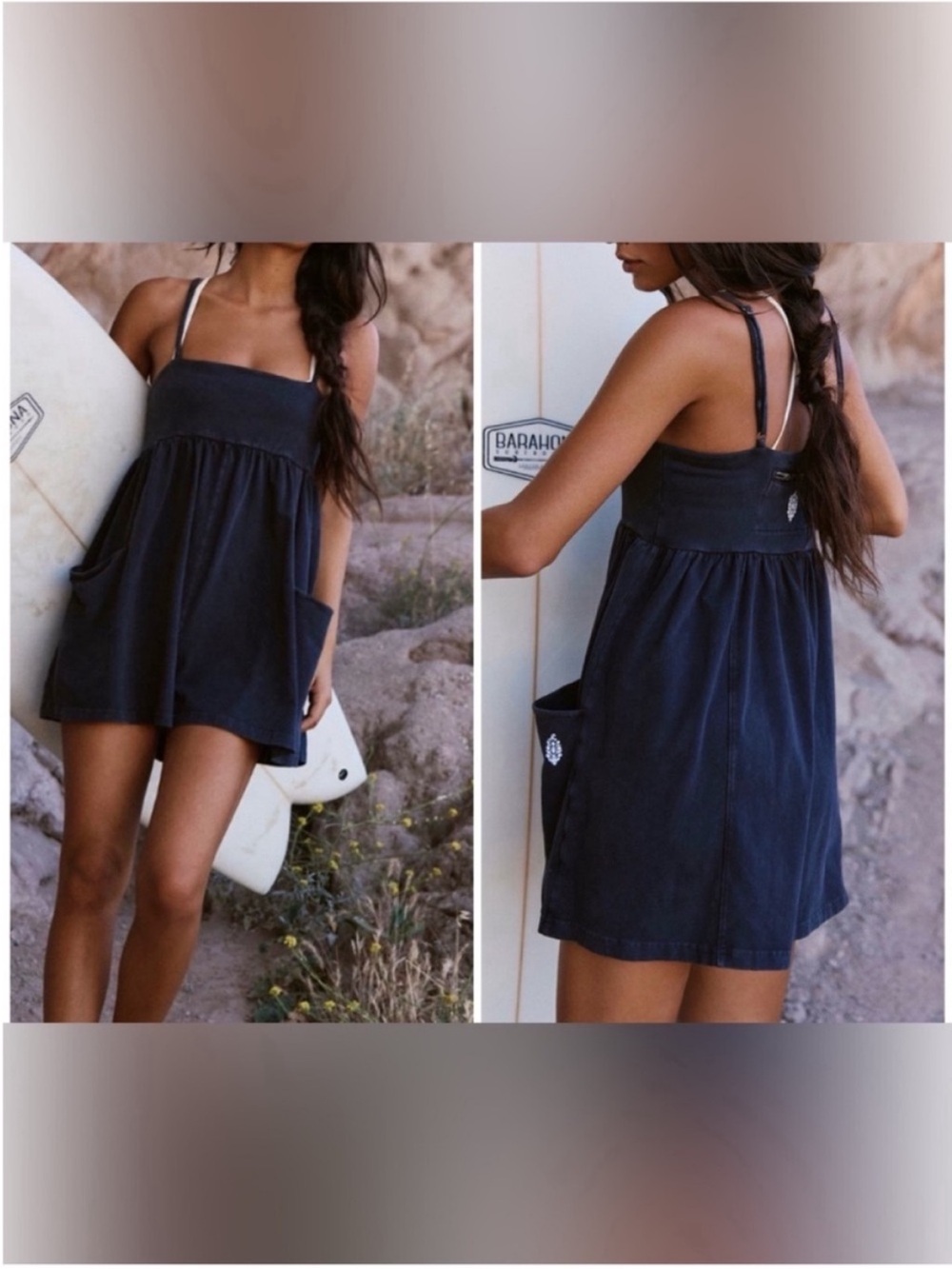 NWOT Free People FP Movement Hot Shot Strappy Romper - washed black - XS *IR*